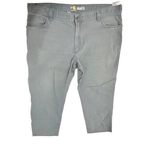 Carhartt 102517 ELM Relaxed Fit Canvas Work Pants Green 42x30 Mens IRR